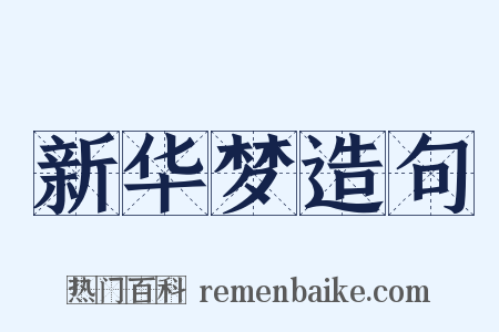 新华梦造句是什么意思的图片